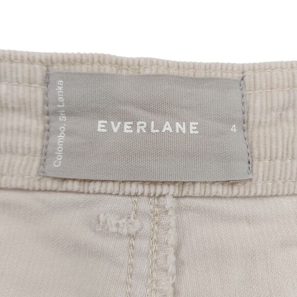 Everlane Corduroy Pants Womens 4 Beige Wide Leg Festival Boho Retro Y2K - Picture 9 of 12